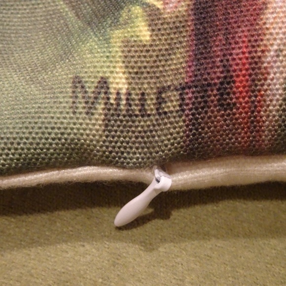 Danbury Mint Millette Wild Wings Cardinal Bird Grapes Decorative Accent Pillow - Picture 5 of 7